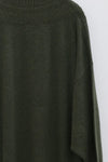 SWAYING/KNIT V-neck wide dress SW23AW2L21 dark green PS65